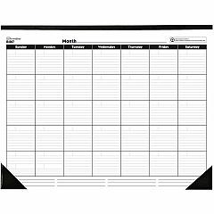Rediform Undated Monthly Desk Pad Monthly - 1 Month Single Page Layout - Desk Pad - White - Chipboard - 17" Height x 22" Width - 1 Each (B1817) Rediform Undated Monthly Desk Pad Monthly - 1 Month Single Page Layout - Desk Pad - White - Chipboard - 17" Height x 22" Width - 1 Each (B1817)