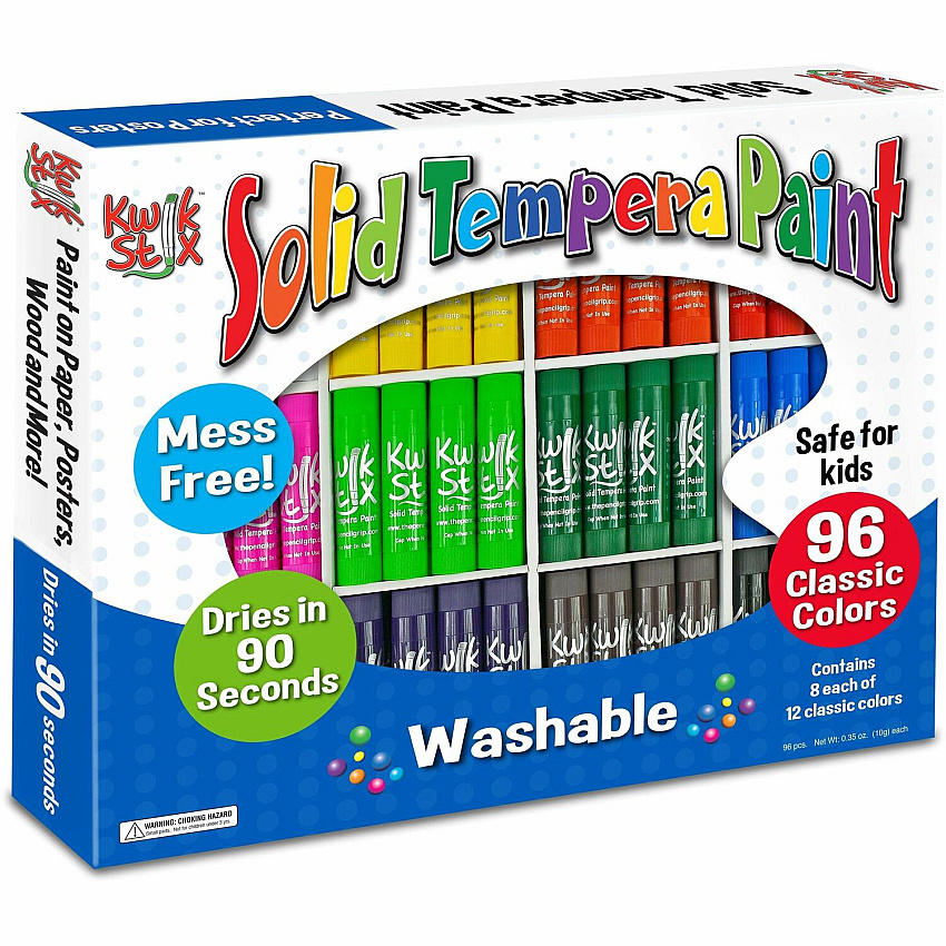 Kwik Stix Kwik Stix 96-Piece Tempera Paint Sticks 96 Color(s) - Assorted - 1 Box (696)