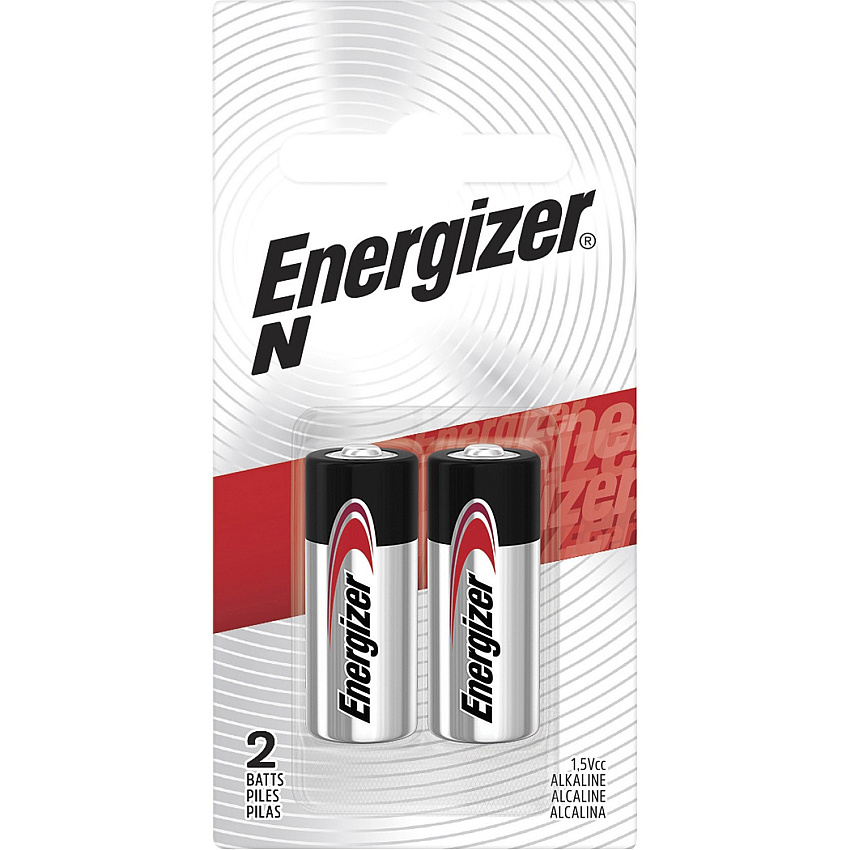 Energizer N Battery 2-Packs For Multipurpose - N - 1000 mAh - 1.5 V DC - 2/Pack - 8 / Carton (E90BP2CT)