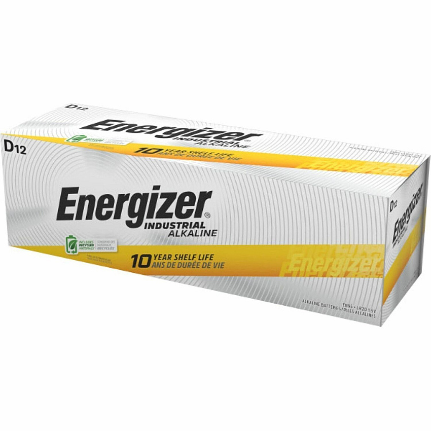 Energizer Industrial Alkaline D Battery Boxes of 12 For Multipurpose - D - 2050 mAh - 12/Box - 6 / Carton (EN95CT)