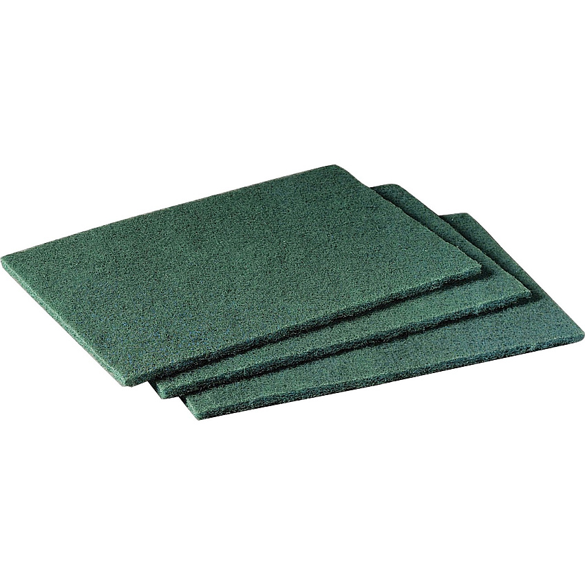 Scotch-Brite Scrubbing Pads 6" Width x 9" Length - 20/Pack - 3 / Carton - Synthetic - Green (96CT)