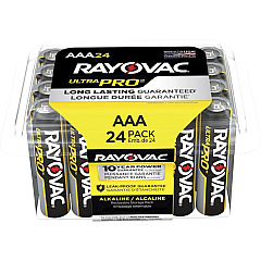 Rayovac Ultra Pro Alka AAA Batteries Storage Pack of 24 For Multipurpose - AAA - 1.5 V DC - 24/Pack - 12 / Carton (ALAAA24PPJCT) Rayovac Ultra Pro Alka AAA Batteries Storage Pack of 24 For Multipurpose - AAA - 1.5 V DC - 24/Pack - 12 / Carton (ALAAA24PPJCT)