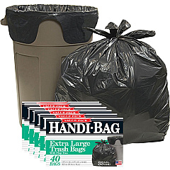 Berry Handi-Bag Wastebasket Bags Medium Size - 33 gal Capacity - 40" Length x 32" Width x 0.70 mil (18 Micron) Thickness - 40/Box - 6 / Carton (HAB6FTL40CT) Berry Handi-Bag Wastebasket Bags Medium Size - 33 gal Capacity - 40" Length x 32" Width x 0.70 mil (18 Micron) Thickness - 40/Box - 6 / Carton (HAB6FTL40CT)