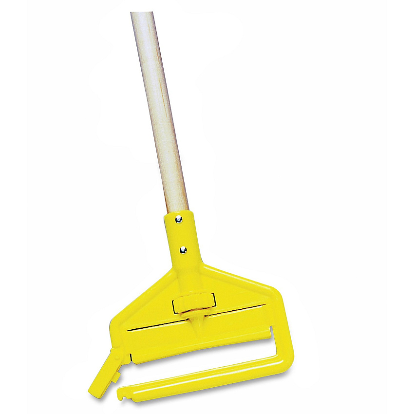 Rubbermaid Commercial 60" Invader Wet Mop Handle 60" Length - Yellow - Hardwood - 12 / Carton (H116000000CT)