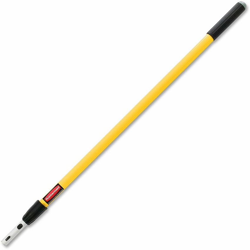 Rubbermaid Commercial Hygen Quick Connect Handle 72" Length - Yellow - Aluminum - 6 / Carton (Q75500YL00CT)