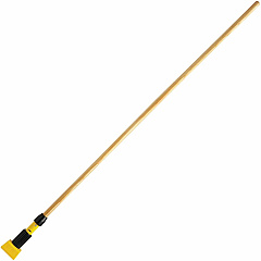 Rubbermaid Commercial Gripper Wet Mop 60" Hardwood Handles 60" Length - Yellow - Hardwood - 12 / Carton (H216000000CT)
