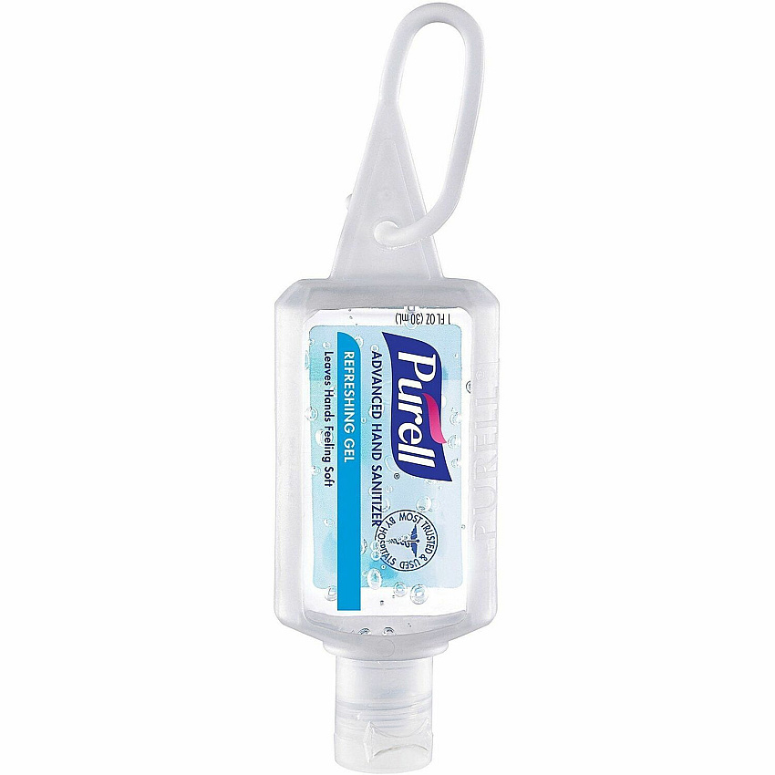 PURELL&reg; Advanced Hand Sanitizer Gel 1 fl oz - Flip Top Bottle Dispenser - Kill Germs - Hand, Skin - Moisturizing - Clear - 36 / Carton (390036WRP)
