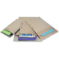 Jiffy Mailer Padded Self-seal Mailers Multipurpose - #0 - 6" Width x 10" Length - Self-sealing Flap - Natural Kraft, Satin Gold - Kraft - 25 / Carton (64573)
