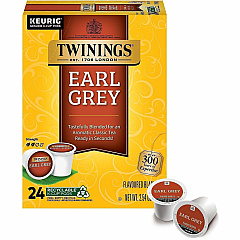 Twinings of London Earl Grey Flavoured Black Tea K-Cup 24 / Box (08756)
