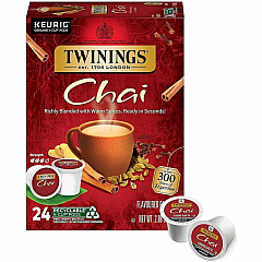 Twinings of London Chai Flavoured Black Tea K-Cup 24 / Box (09954)