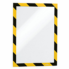 DURABLE DURAFRAME Twin-Color Border Self-Adhesive Document Frame - 2/Pack 8.50" Holding Width x 11" Holding Height - Square Shape - Self-adhesive, Magnetic, Flexible - Black, Yellow, Transparent - 2 / Pack (4770130) DURABLE DURAFRAME Twin-Color Border Self-Adhesive Document Frame - 2/Pack 8.50" Holding Width x 11" Holding Height - Square Shape - Self-adhesive, Magnetic, Flexible - Black, Yellow, Transparent - 2 / Pack (4770130)
