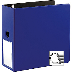 Business Source 5" D-Ring Binder 5" Binder Capacity - 1050 Sheet Capacity - Fastener: Slant D-Ring - Pocket: Internal - Navy - Transparent, Lay Flat, Label Holder, Spine - 1 Each (BSN33123) Business Source 5" D-Ring Binder 5" Binder Capacity - 1050 Sheet Capacity - Fastener: Slant D-Ring - Pocket: Internal - Navy - Transparent, Lay Flat, Label Holder, Spine - 1 Each (BSN33123)