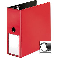 Business Source 5" D-Ring Binder 5" Binder Capacity - 1050 Sheet Capacity - Fastener: Slant D-Ring - Pocket: Internal - Red - Transparent, Lay Flat, Label Holder, Spine - 1 Each (BSN33124) Business Source 5" D-Ring Binder 5" Binder Capacity - 1050 Sheet Capacity - Fastener: Slant D-Ring - Pocket: Internal - Red - Transparent, Lay Flat, Label Holder, Spine - 1 Each (BSN33124)