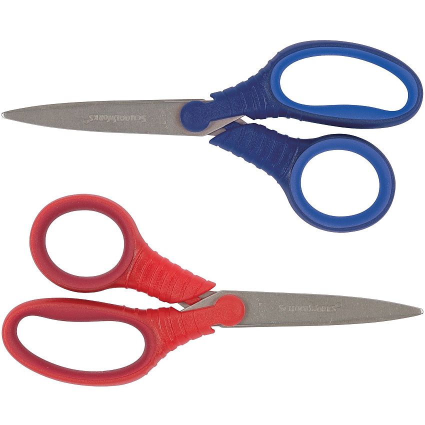 Fiskars Schoolworks 5" Kids Scissors 5" Overall Length - Left/Right - Stainless Steel - Pointed Tip - Assorted - 1 Pack (1055801004)