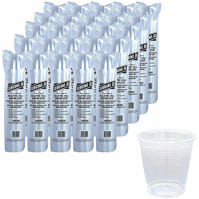 Genuine Joe 5 oz Transparent Beverage Cups 5 fl oz - Clear - Plastic - Beverage - 100/Bag - 25 / Carton (GJO10500)
