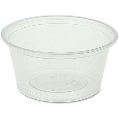 Genuine Joe 2 oz Portion Cups 2 fl oz - Clear - Polystyrene - Beverage, Sauce - 50/Bag - 50 / Carton (GJO19062)