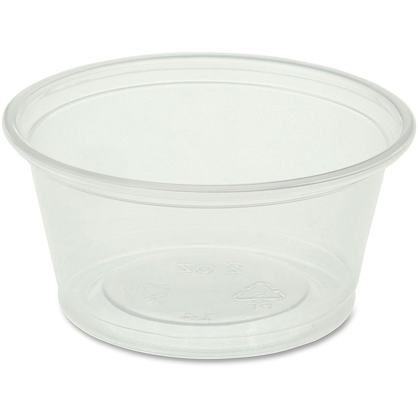 Genuine Joe 2 oz Portion Cups 2 fl oz - Clear - Polystyrene - Beverage, Sauce - 50/Bag - 50 / Carton (GJO19062)