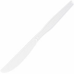 Genuine Joe Medium-Heavyweight Plastic Knives 1 Piece(s) - Knife - 1 x Knife - Disposable - White - 1 Carton (GJO30401)