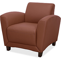 Lorell Accession Club Chair Four-legged Base - Tan - Bonded Leather - Armrest - 1 Each (LLR68948) Lorell Accession Club Chair Four-legged Base - Tan - Bonded Leather - Armrest - 1 Each (LLR68948)