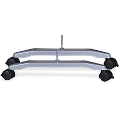 Lorell Mobile T-Foot Set With Casters 2.40" Width x 1.50" Depth x 17.80" Height - Metal - Silver - 2 / Set (LLR69898) Lorell Mobile T-Foot Set With Casters 2.40" Width x 1.50" Depth x 17.80" Height - Metal - Silver - 2 / Set (LLR69898)