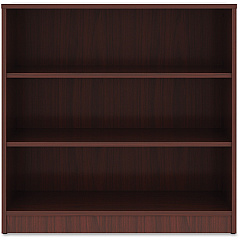 Lorell Laminate Bookcase 3 Shelf(ves) - 36" Height x 36" Width x 12" Depth - Sturdy, Adjustable Feet, Adjustable Shelf - Thermofused Laminate (TFL) - Mahogany - Laminate - 1 Each (LLR99781) Lorell Laminate Bookcase 3 Shelf(ves) - 36" Height x 36" Width x 12" Depth - Sturdy, Adjustable Feet, Adjustable Shelf - Thermofused Laminate (TFL) - Mahogany - Laminate - 1 Each (LLR99781)