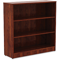 Lorell Laminate Bookcase 3 Shelf(ves) - 36" Height x 36" Width x 12" Depth - Sturdy, Adjustable Feet, Adjustable Shelf - Thermofused Laminate (TFL) - Cherry - Laminate - 1 Each (LLR99782) Lorell Laminate Bookcase 3 Shelf(ves) - 36" Height x 36" Width x 12" Depth - Sturdy, Adjustable Feet, Adjustable Shelf - Thermofused Laminate (TFL) - Cherry - Laminate - 1 Each (LLR99782)