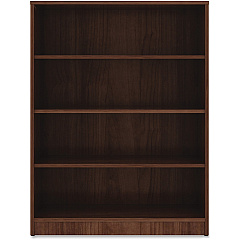 Lorell Laminate Bookcase 4 Shelf(ves) - 48" Height x 36" Width x 12" Depth - Sturdy, Adjustable Feet, Adjustable Shelf, Square Corner - Thermofused Laminate (TFL) - Walnut - Laminate - 1 Each (LLR99786) Lorell Laminate Bookcase 4 Shelf(ves) - 48" Height x 36" Width x 12" Depth - Sturdy, Adjustable Feet, Adjustable Shelf, Square Corner - Thermofused Laminate (TFL) - Walnut - Laminate - 1 Each (LLR99786)
