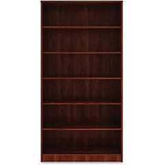 Lorell Laminate Bookcase 6 Shelf(ves) - 73" Height x 36" Width x 12" Depth - Sturdy, Adjustable Feet, Adjustable Shelf - Thermofused Laminate (TFL) - Cherry - Laminate - 1 Each (LLR99791) Lorell Laminate Bookcase 6 Shelf(ves) - 73" Height x 36" Width x 12" Depth - Sturdy, Adjustable Feet, Adjustable Shelf - Thermofused Laminate (TFL) - Cherry - Laminate - 1 Each (LLR99791)