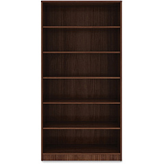 Lorell Laminate Bookcase 6 Shelf(ves) - 72" Height x 36" Width x 12" Depth - Sturdy, Adjustable Feet, Adjustable Shelf, Square Corner - Thermofused Laminate (TFL) - Walnut - Laminate - 1 Each (LLR99792) Lorell Laminate Bookcase 6 Shelf(ves) - 72" Height x 36" Width x 12" Depth - Sturdy, Adjustable Feet, Adjustable Shelf, Square Corner - Thermofused Laminate (TFL) - Walnut - Laminate - 1 Each (LLR99792)