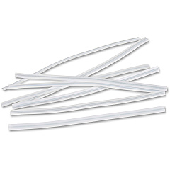 Tatco Reusable Vinyl Twist Ties 6" Length - White - Vinyl, Metal - 2000 / Pack (51064)