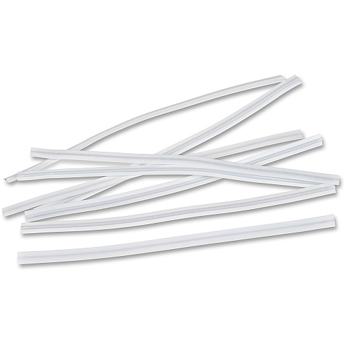 Tatco Reusable Vinyl Twist Ties 6" Length - White - Vinyl, Metal - 2000 / Pack (51064)