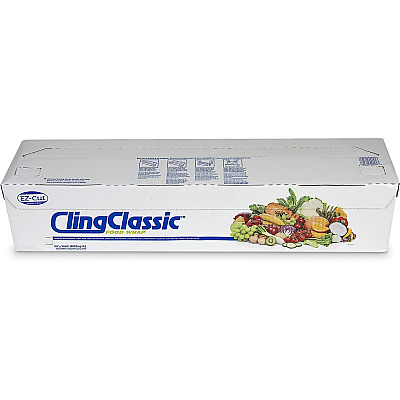 Berry Cling Classic Food Wrap 24" Width x 2000 ft Length - Dispenser - Plastic - Clear - 1 Carton (30550000)