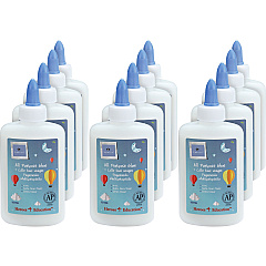 Sparco Washable School Glue 4 fl oz - White - 12 / Box (15159)