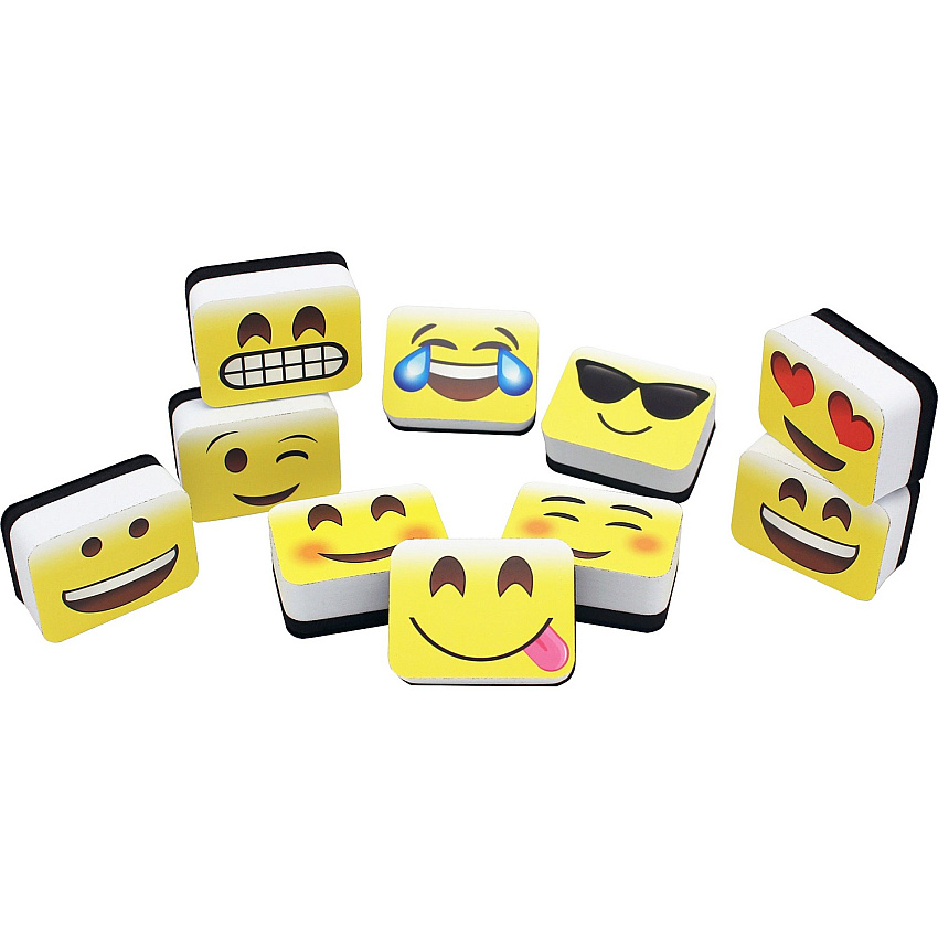 Ashley Emoting Mini Whiteboard Erasers (78005)