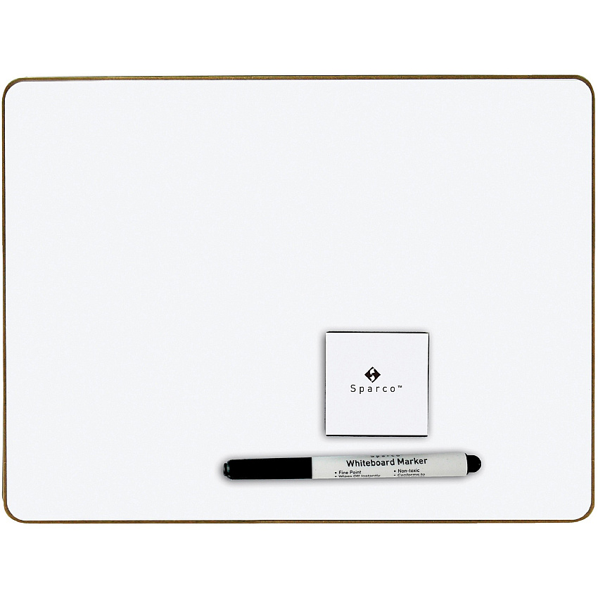 Sparco Dry-erase Board Kit with 12 Sets 12" (1 ft) Width x 9" (0.8 ft) Height - White Surface - Magnetic - 1 Box (99817)