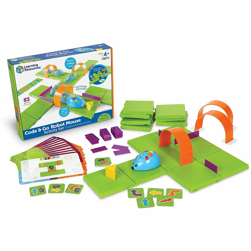 Learning Resources Code/Go Robot Mouse Activity Set Robotics Toy - Theme/Subject: Learning - 5 Year & Up - 1 Set (LER2831)