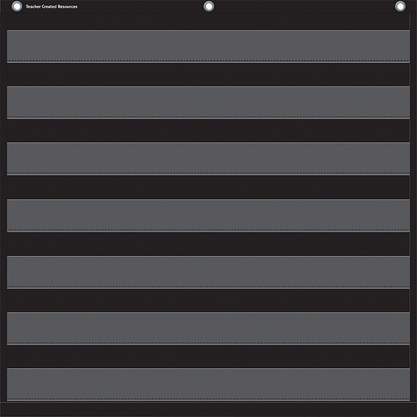 Teacher Created Resources Black 7 Pocket Chart Theme/Subject: Learning - Skill Learning: Chart - 1 Each (20740)