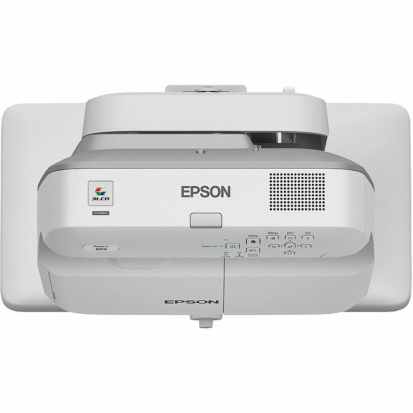Epson PowerLite 685W Ultra Short Throw LCD Projector - 16:10 1280 x 800 - Rear, Front - 5000 Hour Normal Mode - 10000 Hour Economy Mode - WXGA - 3500 lm - HDMI - USB - 1 Each (V11H744520)