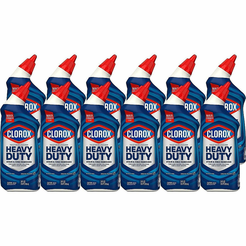 Clorox Toilet Bowl Cleaner Heavy-Duty Stain and Ring Remover For Toilet Bowl - Liquid - 24 fl oz (0.8 quart) - Arctic Clean Scent - Recommended For: Stain Remover, Rust Remover, Bacteria Remover, Hard Water Remover, Limescale Remover, Dirt Remov (00275CT)