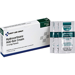 First Aid Only Hydrocortisone Cream For Skin Irritation, Skin Rashes, Skin Inflammation/ - 12 / Box (18012) First Aid Only Hydrocortisone Cream For Skin Irritation, Skin Rashes, Skin Inflammation/ - 12 / Box (18012)