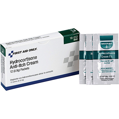First Aid Only Hydrocortisone Cream For Skin Irritation, Skin Rashes, Skin Inflammation/ - 12 / Box (18012)