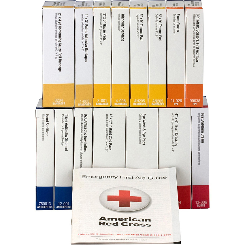 First Aid Only 25-Person Unitized First Aid Refill - ANSI Compliant 84 x Piece(s) For 25 x Individual(s) - 2.3" Height x 8.3" Width x 5.2" Length - Plastic Case - 1 Kit (90581)