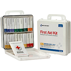 First Aid Only 50-Person Unitized Plastic First Aid Kit - ANSI Compliant 24 x Piece(s) For 50 x Individual(s) - 3" Height x 10" Width10" Length - Plastic Case - 1 Kit (90601) First Aid Only 50-Person Unitized Plastic First Aid Kit - ANSI Compliant 24 x Piece(s) For 50 x Individual(s) - 3" Height x 10" Width10" Length - Plastic Case - 1 Kit (90601)