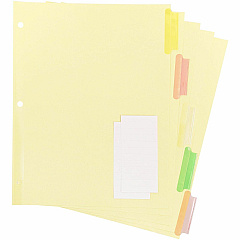Business Source Insertable Tab Ring Binder Indexes 5 Blank Tab(s) - 2" Tab Width - 8.5" Divider Width x 11" Divider Length - Letter - 3 Hole Punched - Multicolor Tab(s) - Tear Resistant, Reinforced Edges, Punched, Insertable Tab - 50 / Box (BSN36692BX) Business Source Insertable Tab Ring Binder Indexes 5 Blank Tab(s) - 2" Tab Width - 8.5" Divider Width x 11" Divider Length - Letter - 3 Hole Punched - Multicolor Tab(s) - Tear Resistant, Reinforced Edges, Punched, Insertable Tab - 50 / Box (BSN36692BX)