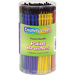 Creativity Street Canister of Paint Brushes Plastic Handle - 1 Set (5173) Creativity Street Canister of Paint Brushes Plastic Handle - 1 Set (5173)