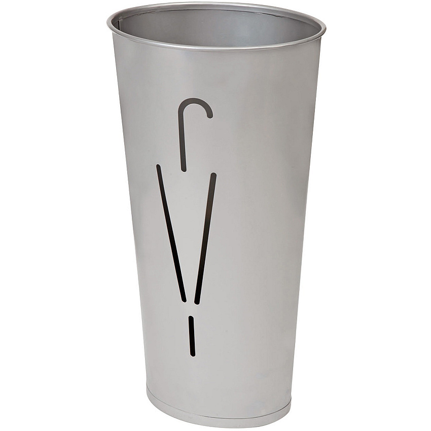 Alba Umbrella Holder 12.2" Height x 10.2" Width x 10.2" Depth - Steel - Gray - Sturdy - 1 Each (PMRAINYM)