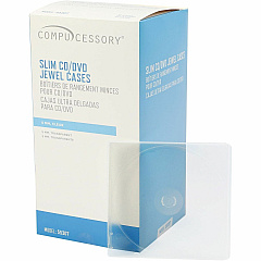 Compucessory Slim Disc Case Polypropylene - Clear, Translucent - 50 / Pack (55307) Compucessory Slim Disc Case Polypropylene - Clear, Translucent - 50 / Pack (55307)