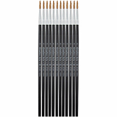 Charles Leonard Water Color Brush 0.63" Bristle - No. 5 - Hardwood Handle - Aluminum Ferrule - 12 / Pack (73505) Charles Leonard Water Color Brush 0.63" Bristle - No. 5 - Hardwood Handle - Aluminum Ferrule - 12 / Pack (73505)