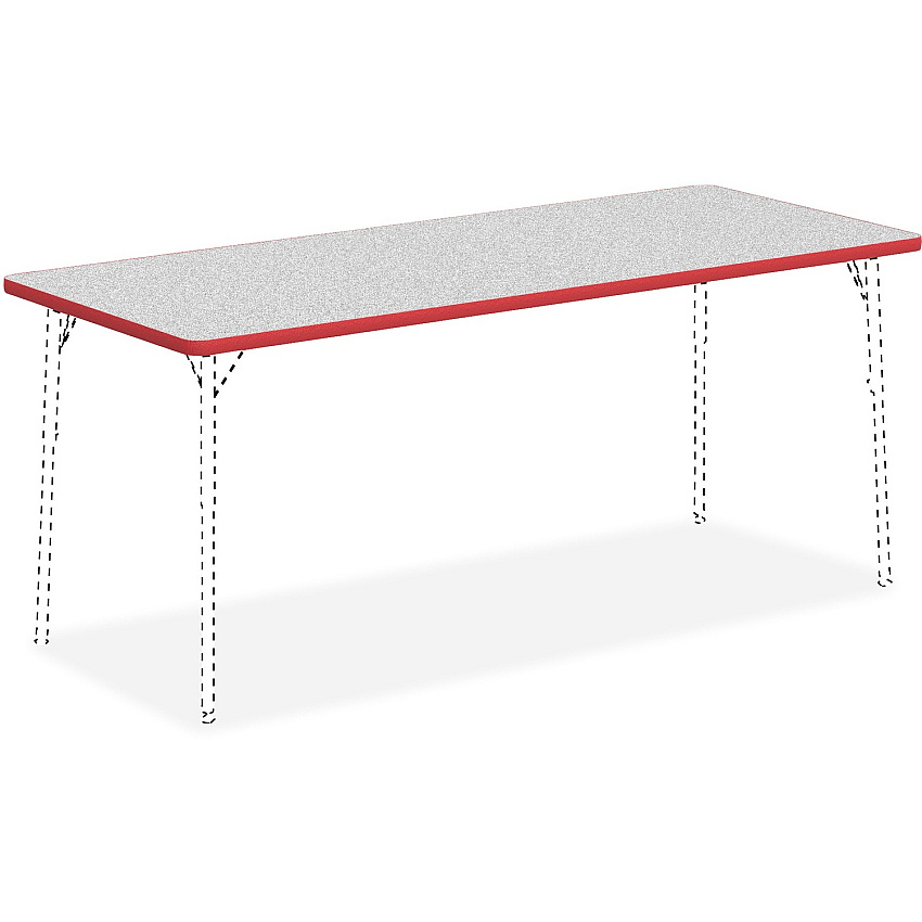 Lorell Classroom Activity Tabletop Gray Nebula, High Pressure Laminate (HPL) Rectangle Top - 72" Table Top Width x 30" Table Top Depth x 1.13" Table Top Thickness - Classroom - Assembly Required - 1 Each (LLR99921)