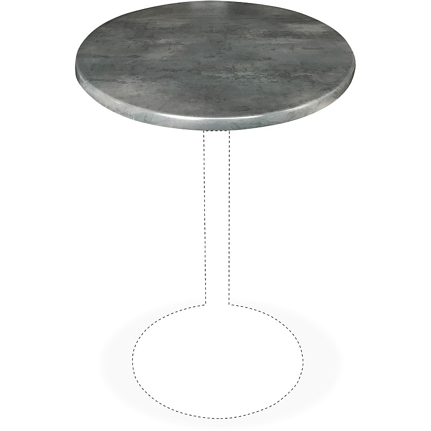 Holland Bar Stools Utility Table Top (OD30RBLKSTL)